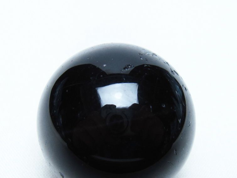 黒水晶 丸玉 34mm モリオン スフィア 置物 一点物 141-8157