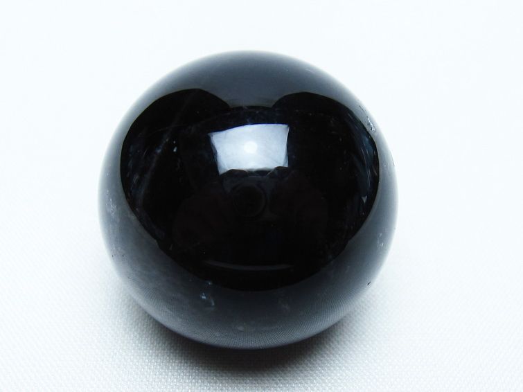 黒水晶 丸玉 34mm モリオン スフィア 置物 一点物 141-8161