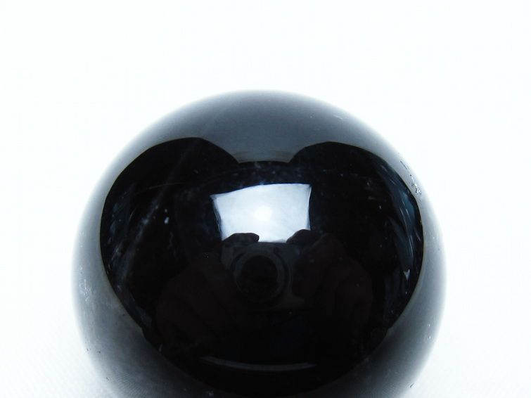 黒水晶 丸玉 34mm モリオン スフィア 置物 一点物 141-8161