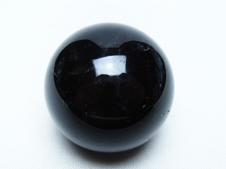 黒水晶 丸玉 34mm モリオン スフィア 置物 一点物 141-8165