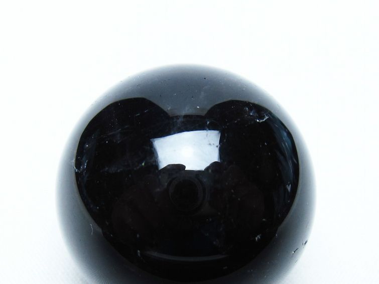 黒水晶 丸玉 34mm モリオン スフィア 置物 一点物 141-8165