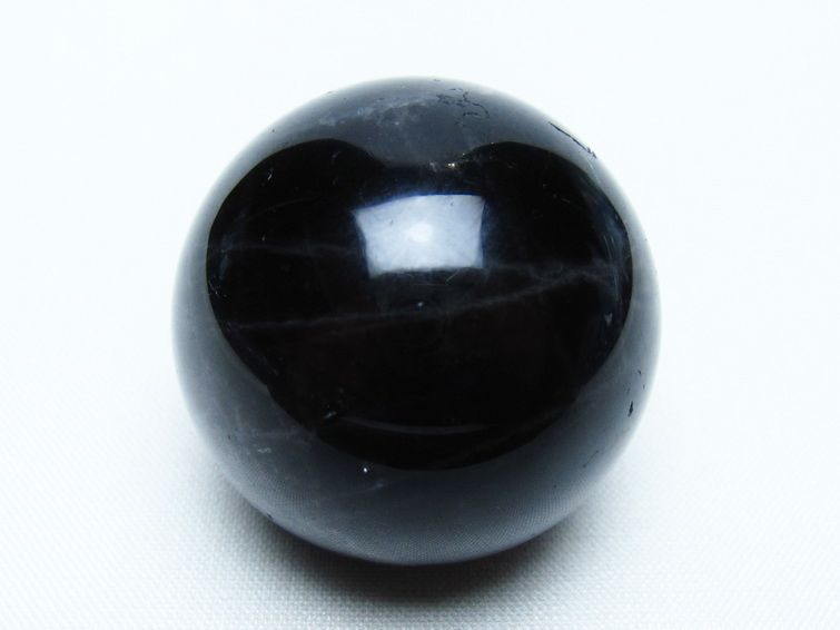 黒水晶 丸玉 36mm モリオン スフィア 置物 一点物 141-8167