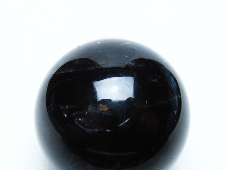 黒水晶 丸玉 36mm モリオン スフィア 置物 一点物 141-8168