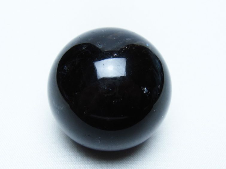 黒水晶 丸玉 36mm モリオン スフィア 置物 一点物 141-8169