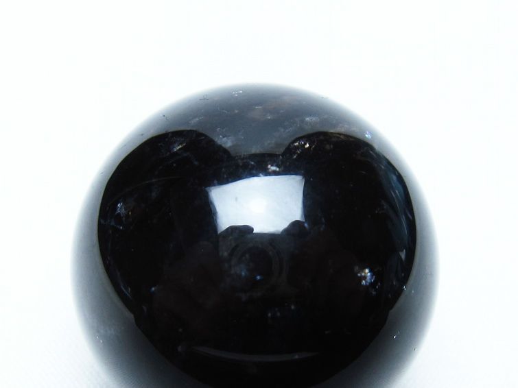 黒水晶 丸玉 36mm モリオン スフィア 置物 一点物 141-8169