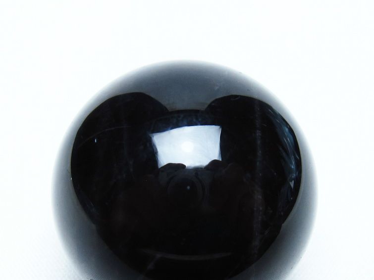 黒水晶 丸玉 36mm モリオン スフィア 置物 一点物 141-8170