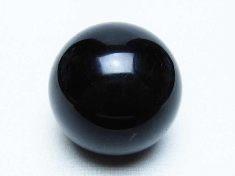 黒水晶 丸玉 36mm モリオン スフィア 置物 一点物 141-8171