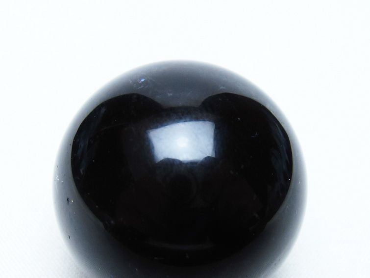 黒水晶 丸玉 36mm モリオン スフィア 置物 一点物 141-8172