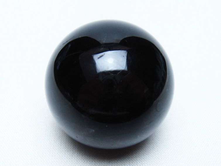 黒水晶 丸玉 36mm モリオン スフィア 置物 一点物 141-8174