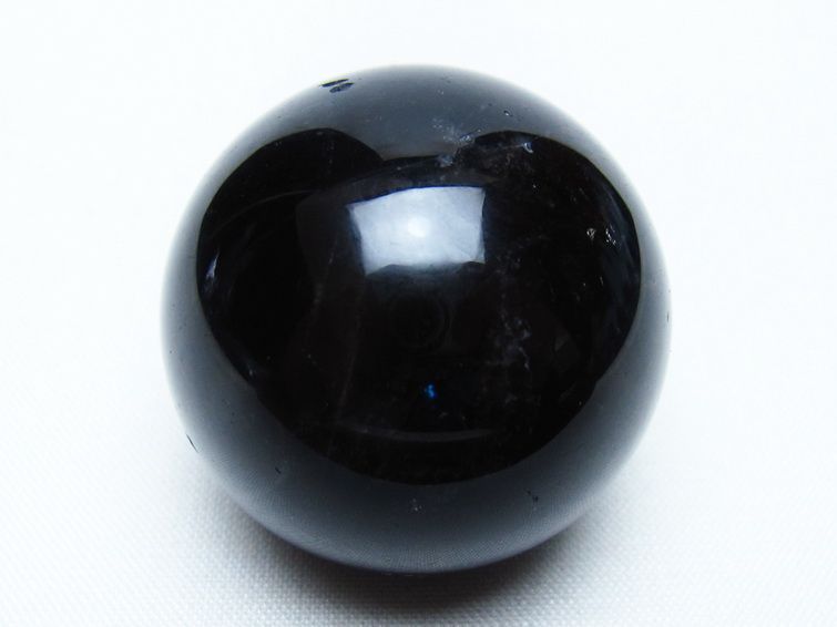 黒水晶 丸玉 36mm モリオン スフィア 置物 一点物 141-8175
