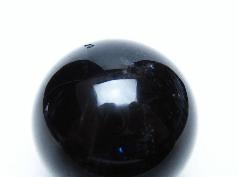 黒水晶 丸玉 36mm モリオン スフィア 置物 一点物 141-8175