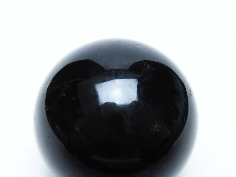 黒水晶 丸玉 36mm モリオン スフィア 置物 一点物 141-8176