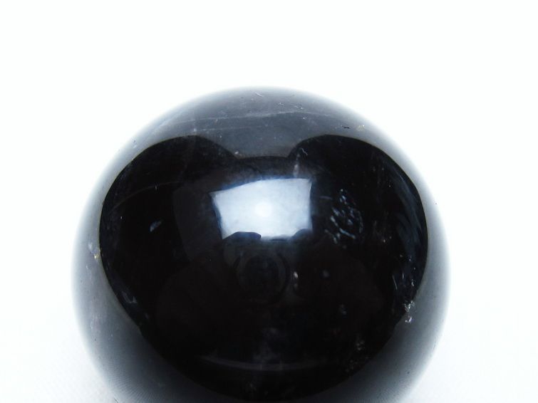 黒水晶 丸玉 36mm モリオン スフィア 置物 一点物 141-8177