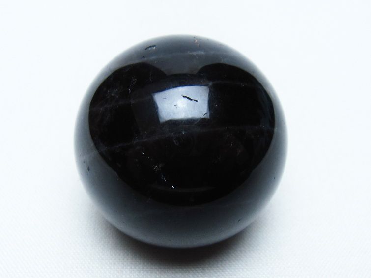 黒水晶 丸玉 36mm モリオン スフィア 置物 一点物 141-8178