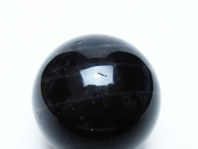 黒水晶 丸玉 36mm モリオン スフィア 置物 一点物 141-8178