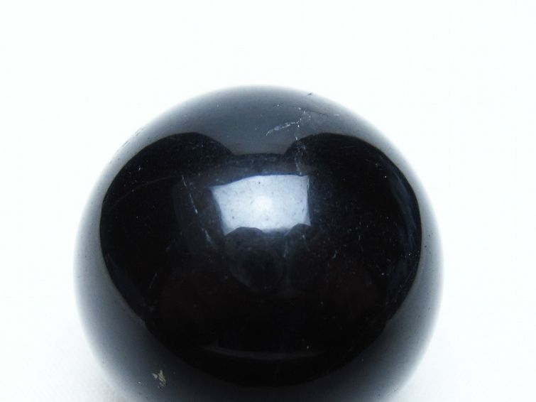 黒水晶 丸玉 36mm モリオン スフィア 置物 一点物 141-8179