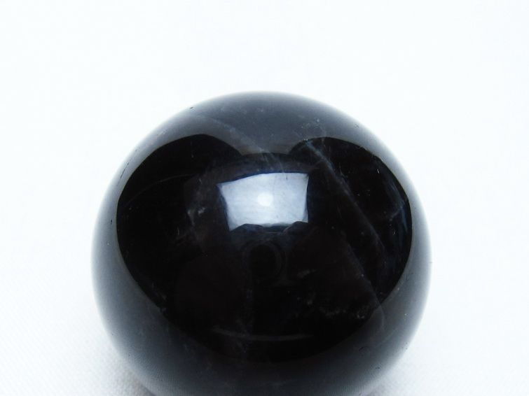 黒水晶 丸玉 36mm モリオン スフィア 置物 一点物 141-8180