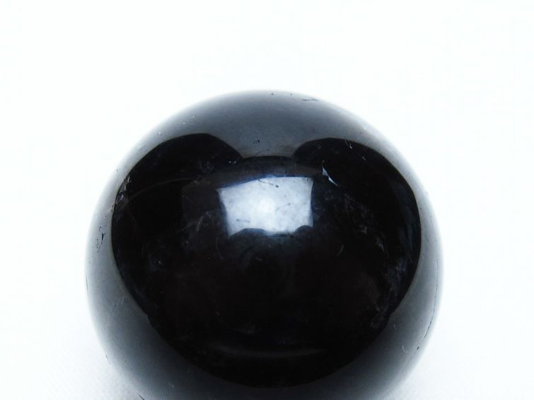 黒水晶 丸玉 35mm モリオン スフィア 置物 一点物 141-8184