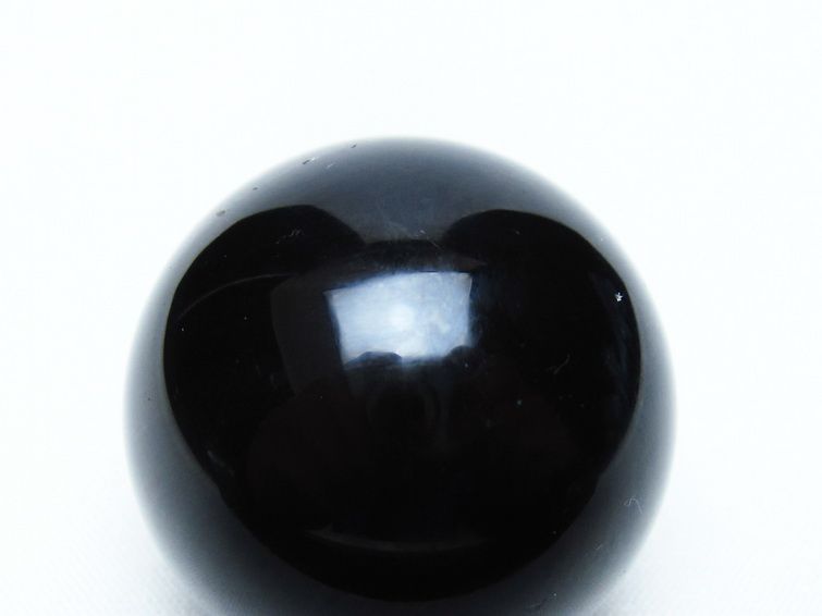 黒水晶 丸玉 35mm モリオン スフィア 置物 一点物 141-8187