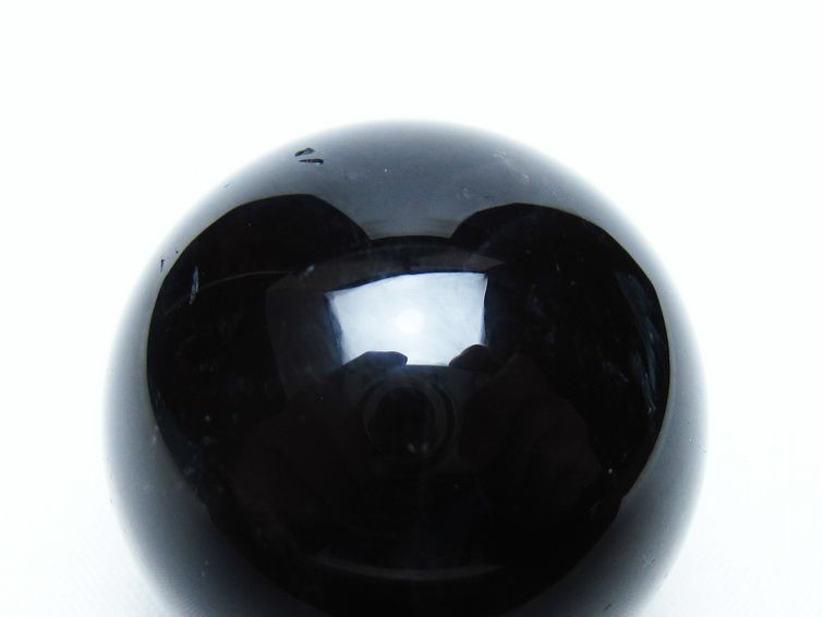 黒水晶 丸玉 35mm モリオン スフィア 置物 一点物 141-8189
