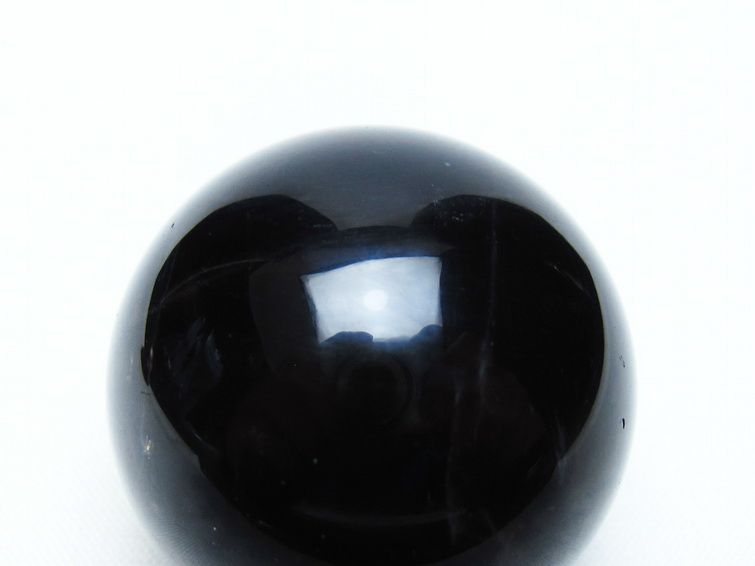 黒水晶 丸玉 35mm モリオン スフィア 置物 一点物 141-8194