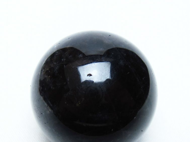 黒水晶 丸玉 35mm モリオン スフィア 置物 一点物 141-8197