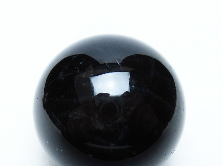黒水晶 丸玉 35mm モリオン スフィア 置物 一点物 141-8199
