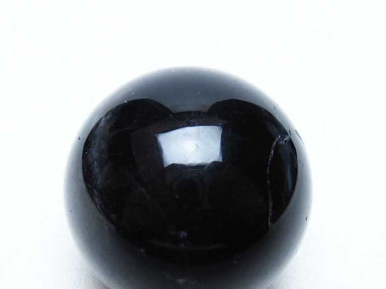 黒水晶 丸玉 35mm モリオン スフィア 置物 一点物 141-8200