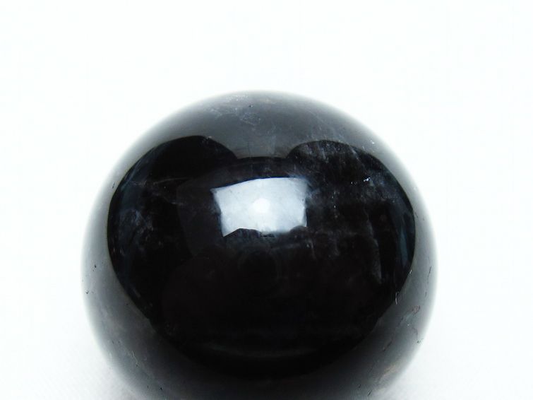 黒水晶 丸玉 35mm モリオン スフィア 置物 一点物 141-8204