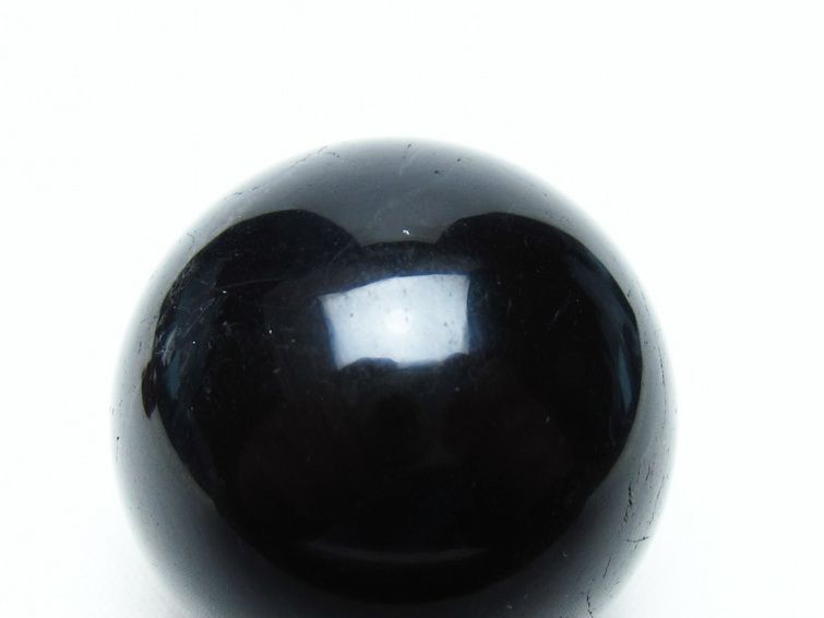 黒水晶 丸玉 35mm モリオン スフィア 置物 一点物 141-8206