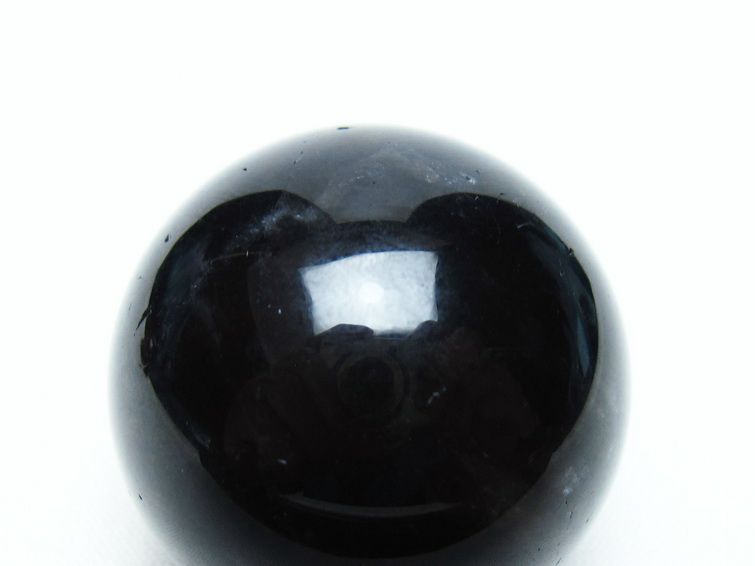 黒水晶 丸玉 35mm モリオン スフィア 置物 一点物 141-8208