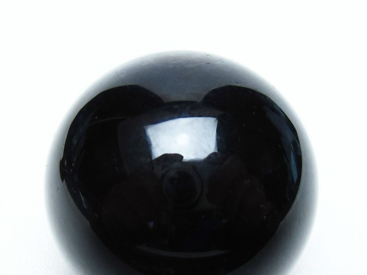 黒水晶 丸玉 35mm モリオン スフィア 置物 一点物 141-8213