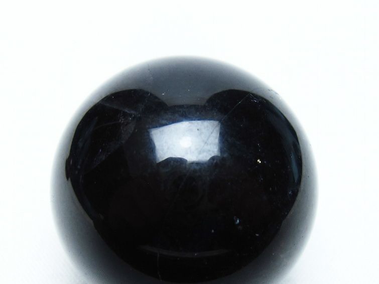 黒水晶 丸玉 35mm モリオン スフィア 置物 一点物 141-8214