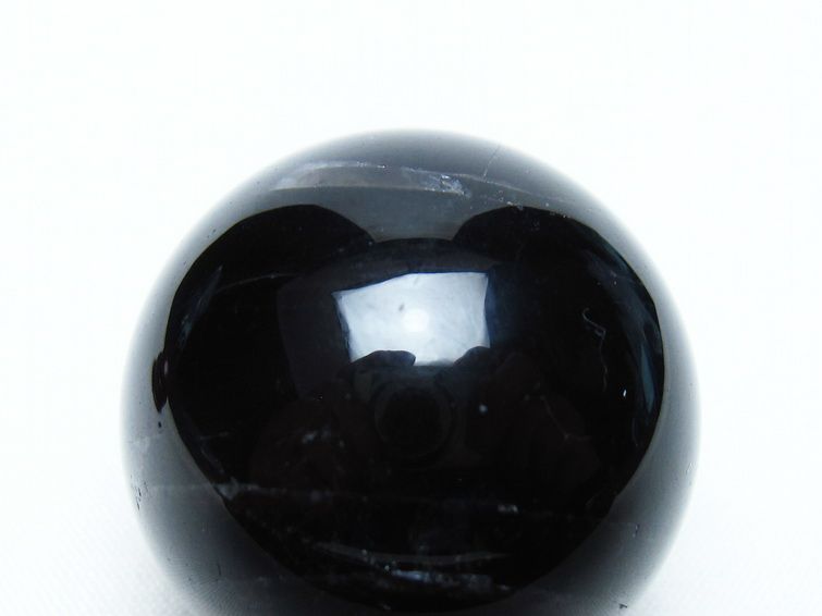 黒水晶 丸玉 35mm モリオン スフィア 置物 一点物 141-8217