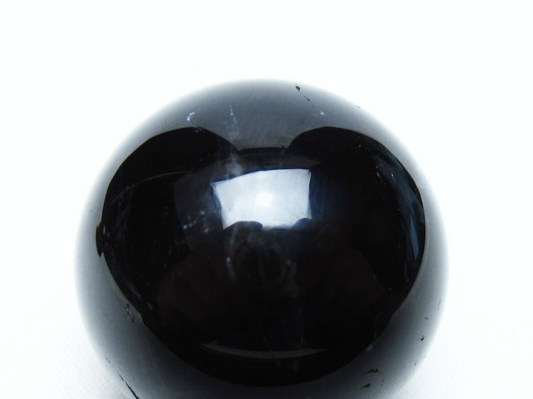 黒水晶 丸玉 34mm モリオン スフィア 置物 一点物 141-8219