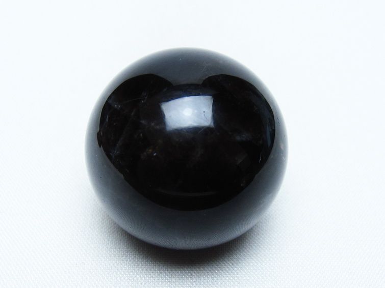 黒水晶 丸玉 34mm モリオン スフィア 置物 一点物 141-8220