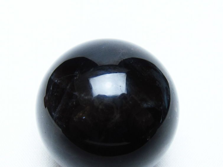 黒水晶 丸玉 34mm モリオン スフィア 置物 一点物 141-8220