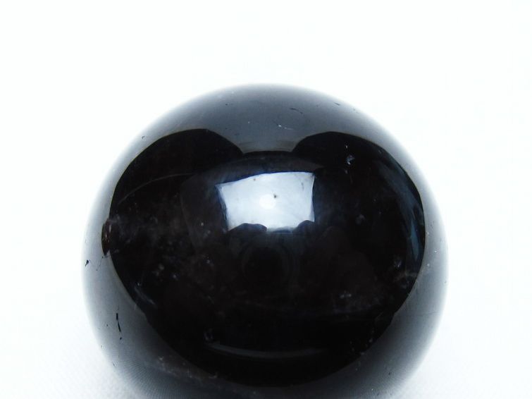 黒水晶 丸玉 34mm モリオン スフィア 置物 一点物 141-8221