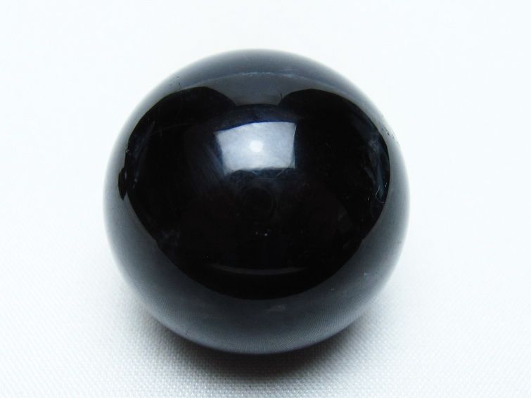 黒水晶 丸玉 34mm モリオン スフィア 置物 一点物 141-8222