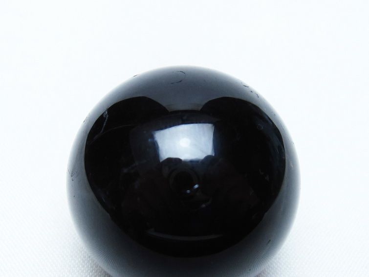 黒水晶 丸玉 34mm モリオン スフィア 置物 一点物 141-8223