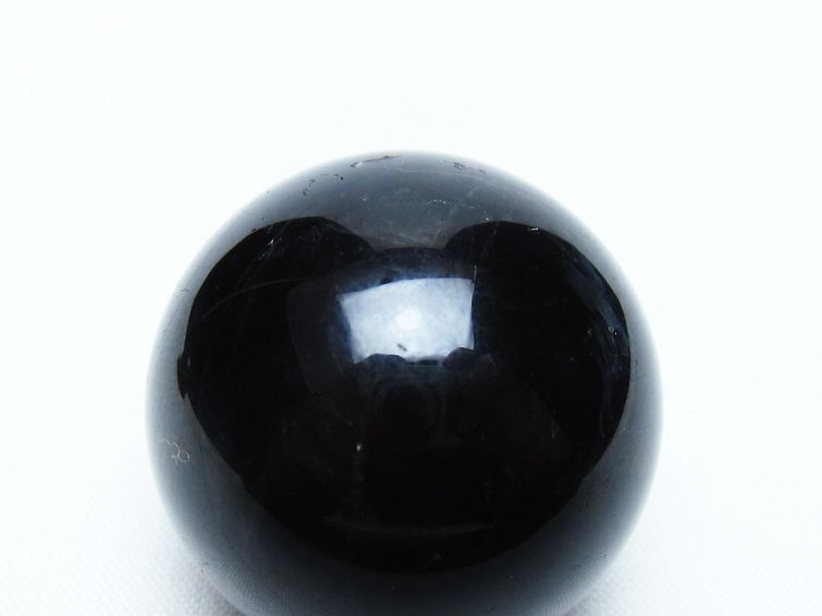 黒水晶 丸玉 34mm モリオン スフィア 置物 一点物 141-8224