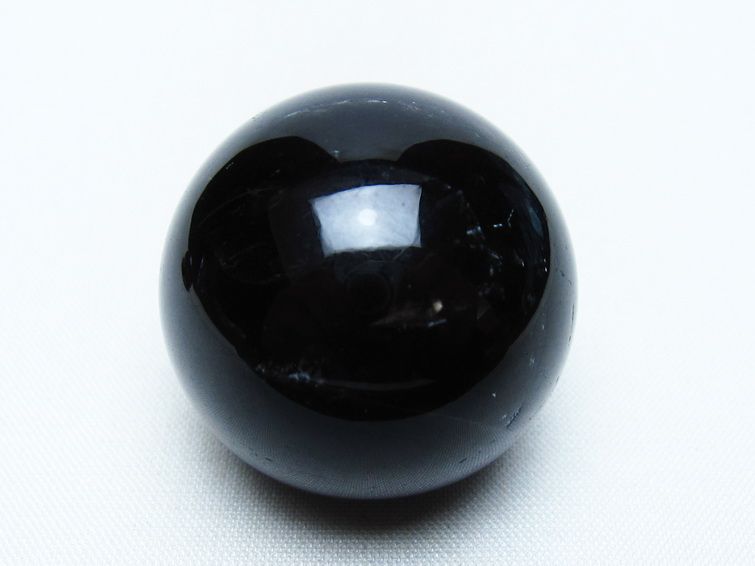 黒水晶 丸玉 34mm モリオン スフィア 置物 一点物 141-8225