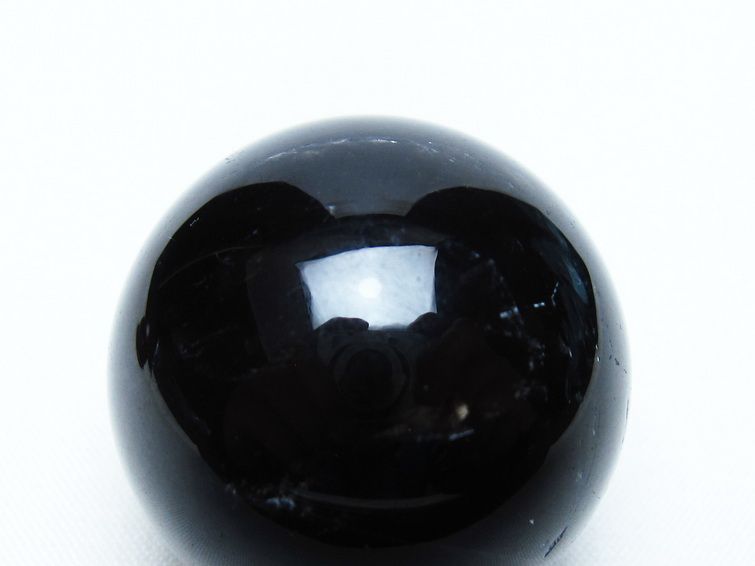 黒水晶 丸玉 34mm モリオン スフィア 置物 一点物 141-8225