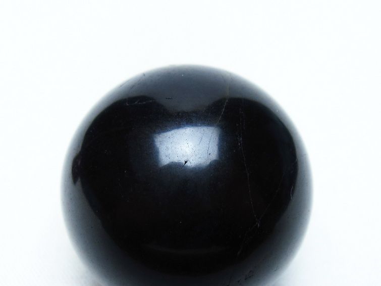 黒水晶 丸玉 34mm モリオン スフィア 置物 一点物 141-8226