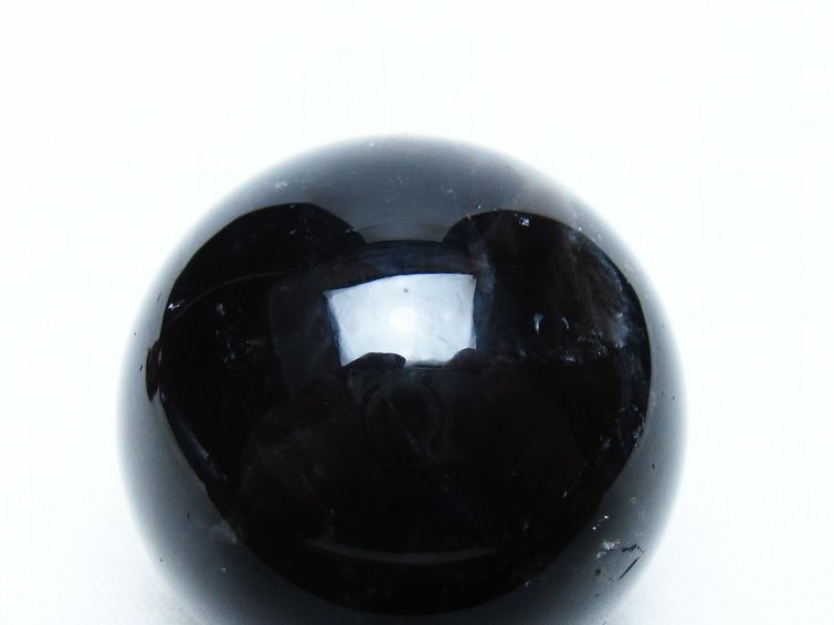 黒水晶 丸玉 34mm モリオン スフィア 置物 一点物 141-8227
