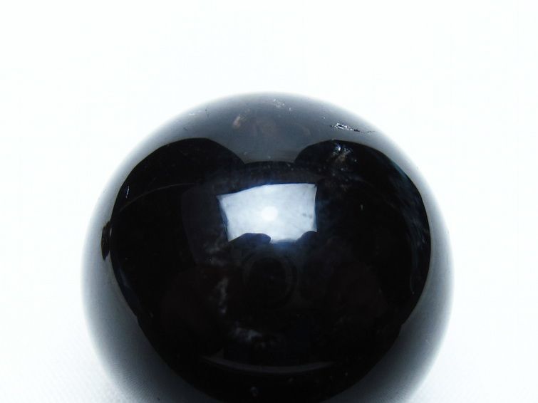 黒水晶 丸玉 34mm モリオン スフィア 置物 一点物 141-8228