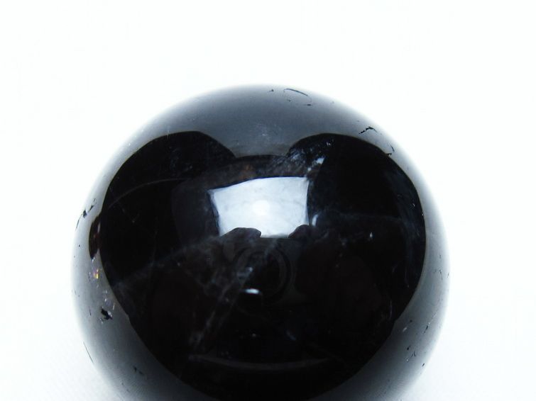 黒水晶 丸玉 34mm モリオン スフィア 置物 一点物 141-8230