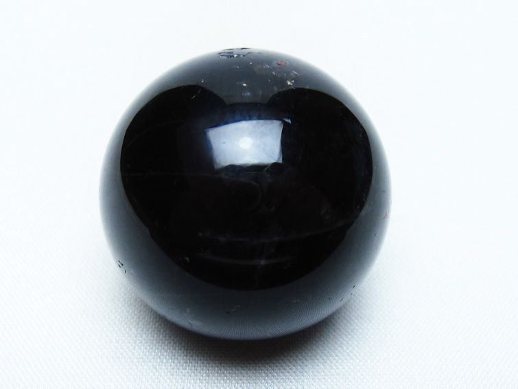 黒水晶 丸玉 34mm モリオン スフィア 置物 一点物 141-8231