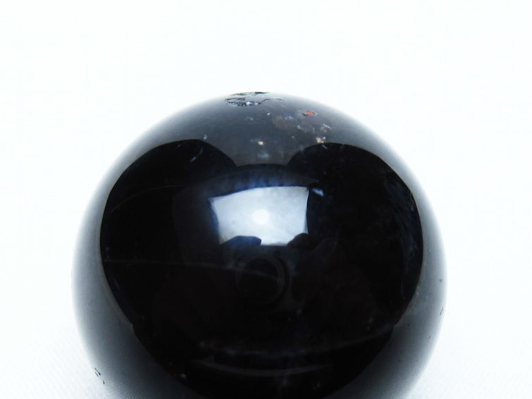 黒水晶 丸玉 34mm モリオン スフィア 置物 一点物 141-8231