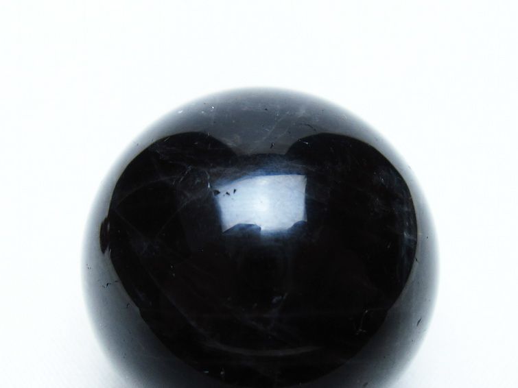 黒水晶 丸玉 34mm モリオン スフィア 置物 一点物 141-8234
